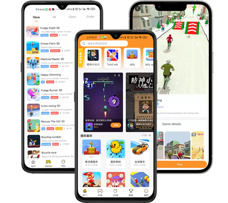 TRUS Global game portfolio showcased on mobile devices